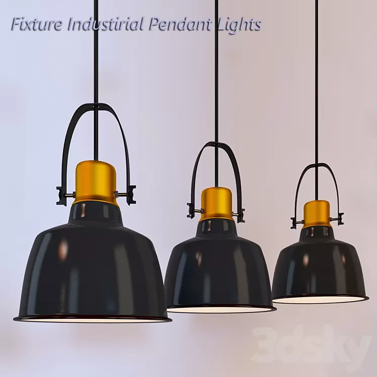Fixture Industirial Pendant Lights 3D Model