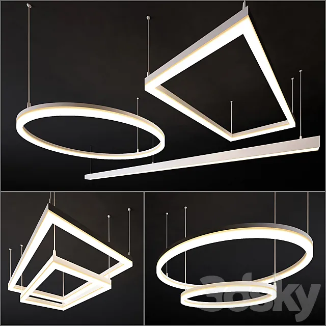 Fixtures. Collection number 6 3D Model