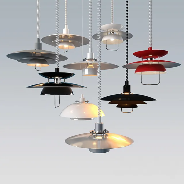 Fixtures MARKSLÖJD Sweden 4 models. 3D Model