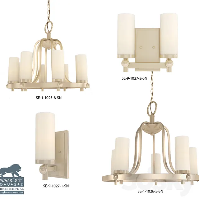 Fixtures Savoy House Europe Pauline 3DModel