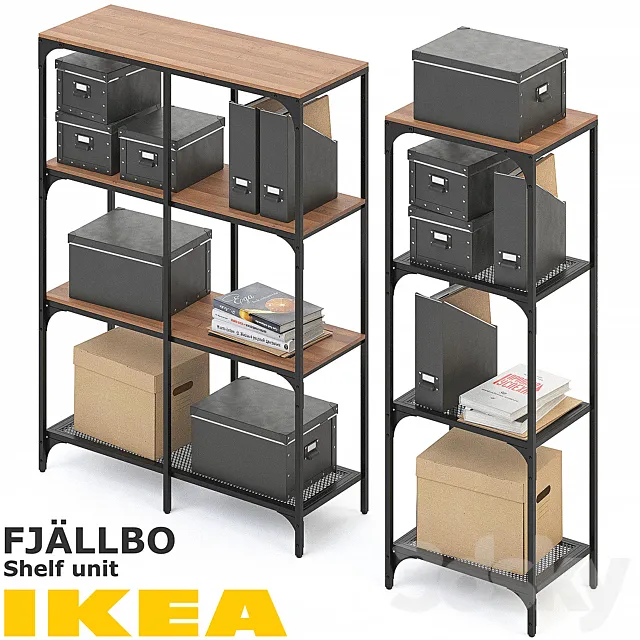 FJALLBO (FIELLBO) SHELF UNIT SET Free Download