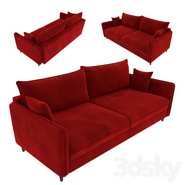 Fjord sofa bed 3D Model