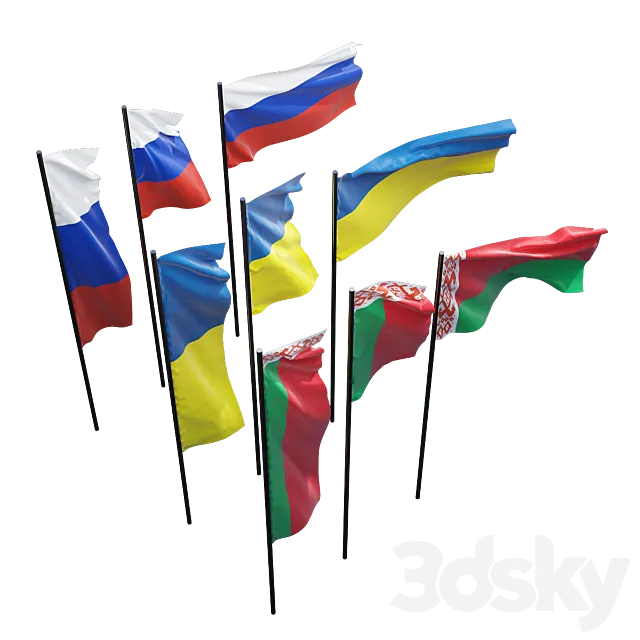 Flags 3DModel