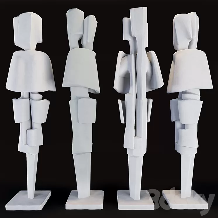 Flair 1970 Roger Desserprit Sculpture 3D Model