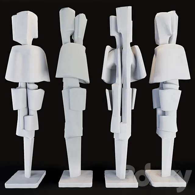 Flair 1970 Roger Desserprit Sculpture 3DModel