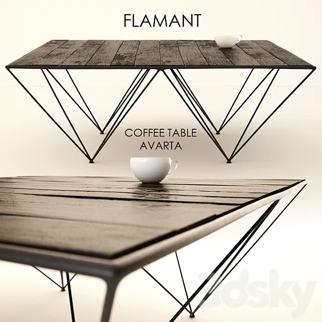 Flamant _ COFFEE TABLE AVARTA 3D Model