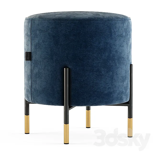 Flamant _ FOOTSTOOL LECLIE 3D Model