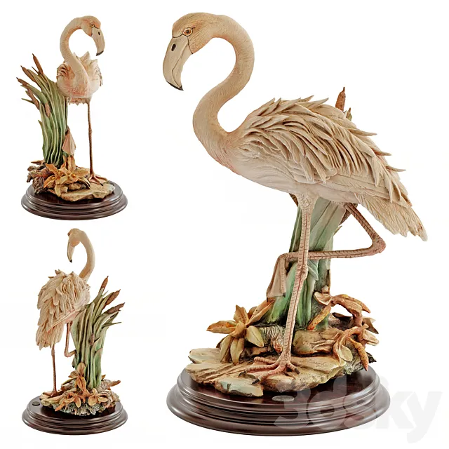 Flamingo figurine 3DModel