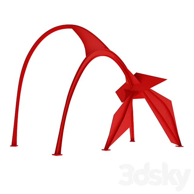 Flamingo sculpture in Chicago 3D Model