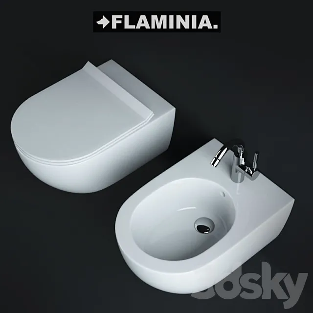FLAMINIA - APP toilet and bidet + Tara.Logic 33600885 3D Model