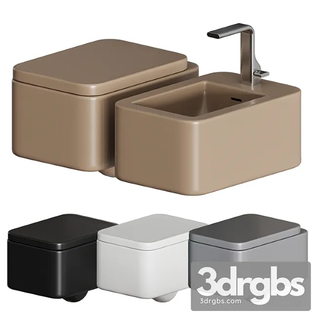 Flaminia Nile Wall Mounted Wc 3D Model Free