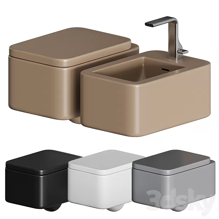 FLAMINIA NILE WALL MOUNTED WC 3D Model