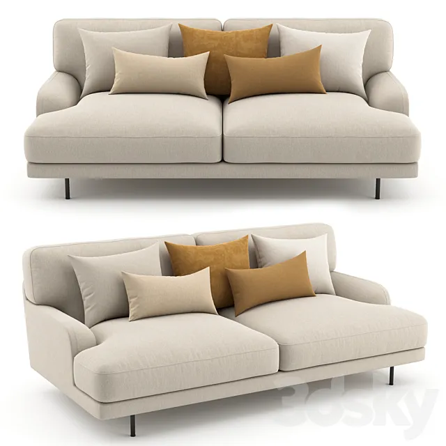 Flaneur Sofa - 2 Seater by GUBI 3DModel