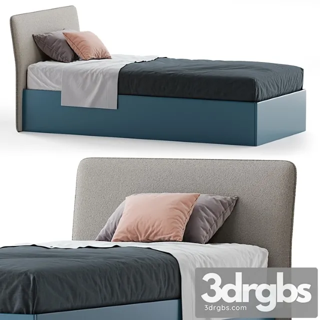 Flare Single Bed 3D Model Free