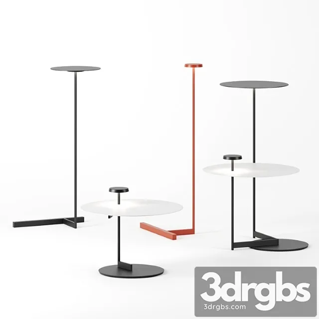 Flat Floor Lamps By Vibia 3D Model Free