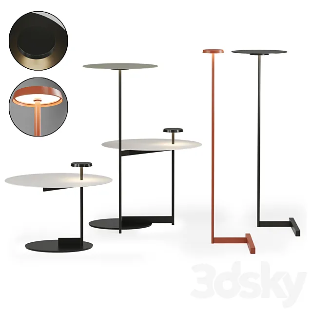 Flat floor light by vibia 3D Model