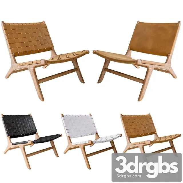 Flat Leather And Leather Marlboro Chairs 2 3D Model Free