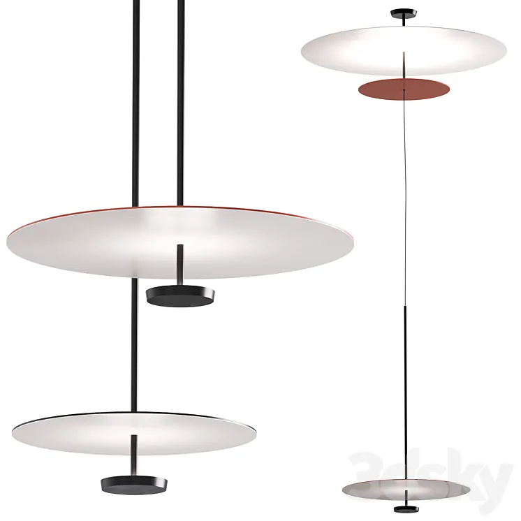 FLAT set by Vibia 3D Model Free