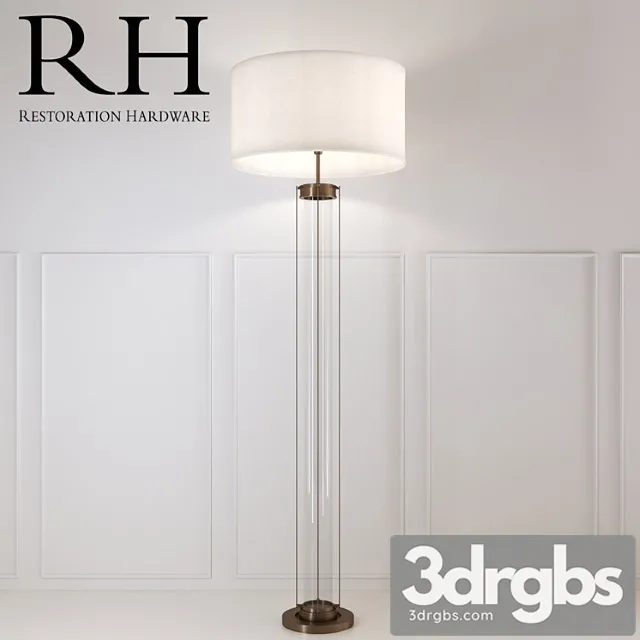 Flatiron floor lamp by restoration hardware 3D Model Free