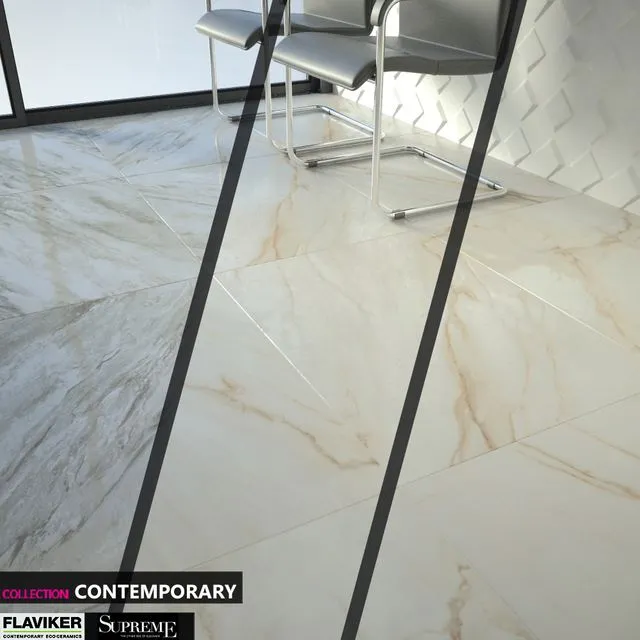 FLAVIKER SUPREME GOLDEN CALACATTA SILVER DREAM Set 02 3D Model