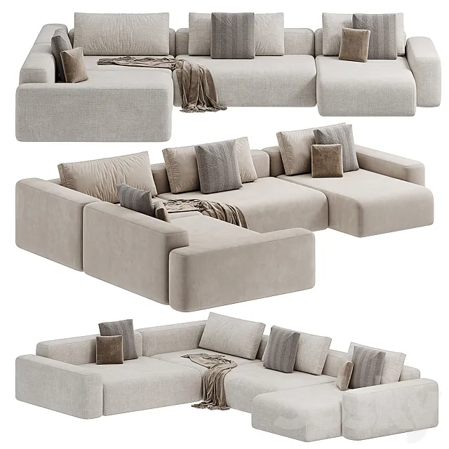 Flavio Linia Contempo Sofa 2 3D Model