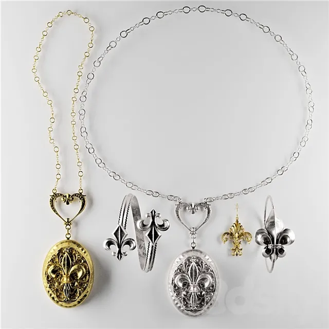 fleur-de-lis- (jewelery) 3D Model