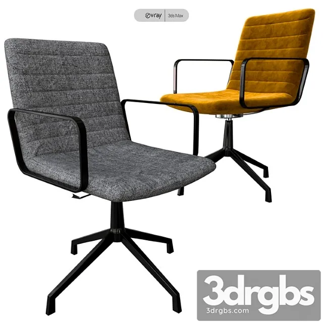 Flex executive chairs 2 3D Model Free