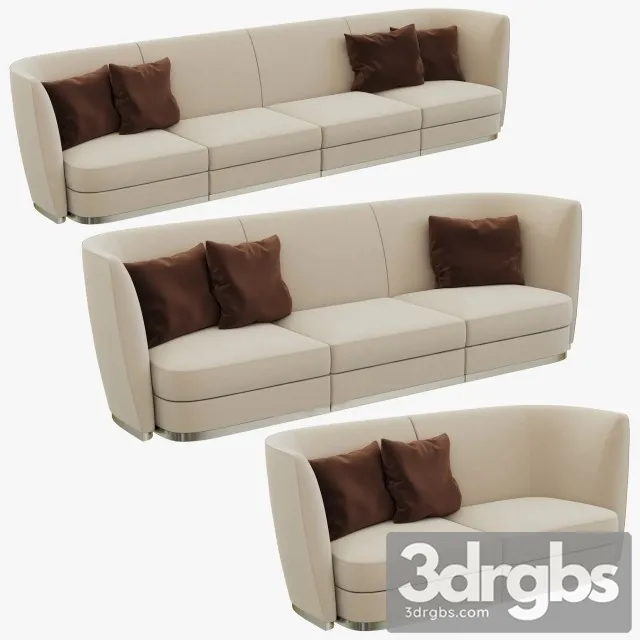 Flexform Altea Divano Sofa 01 3D Model Free