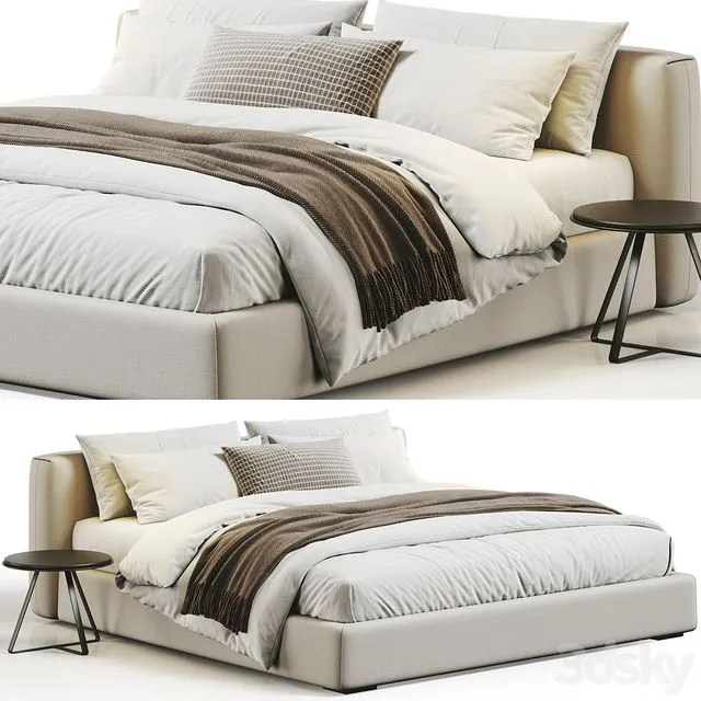 Flexform Asolo Bed 3D Model