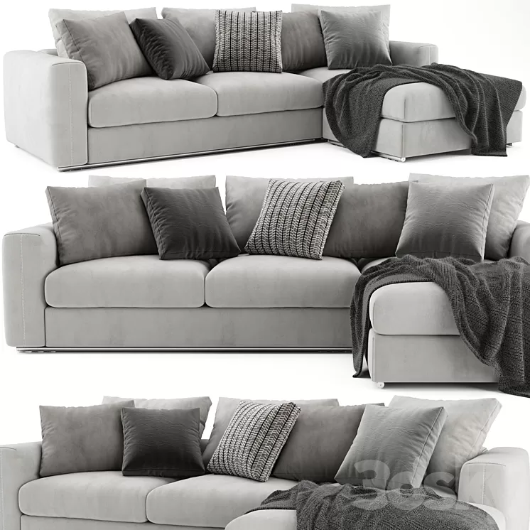 Flexform Asolo Sectional Sofa 3D Model