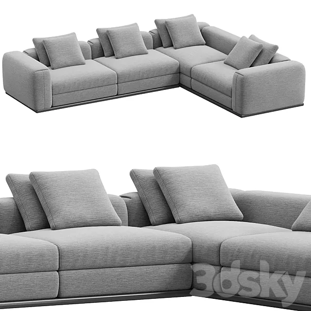 Flexform Asolo Sofa Composition N6 3D Model