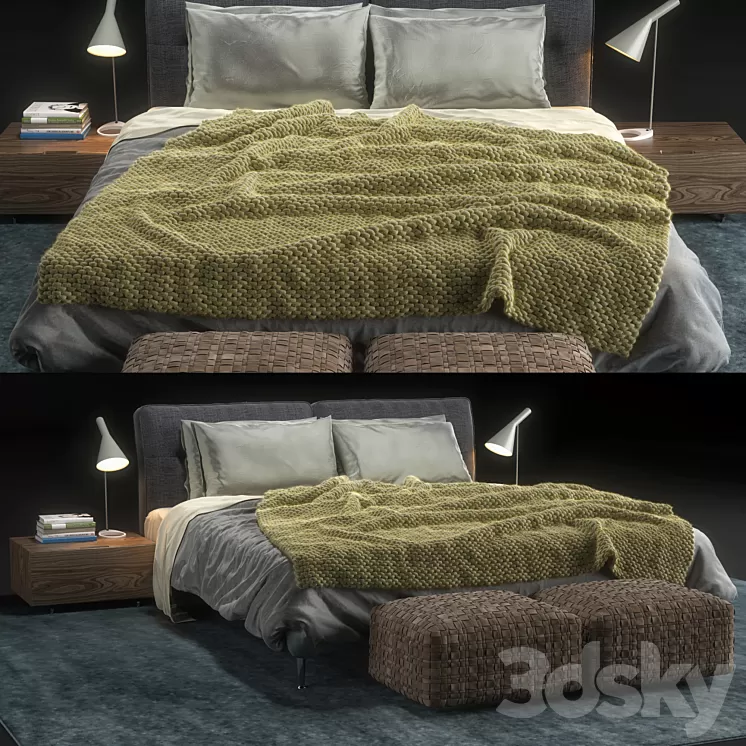 Flexform Bed Adda 3D Model