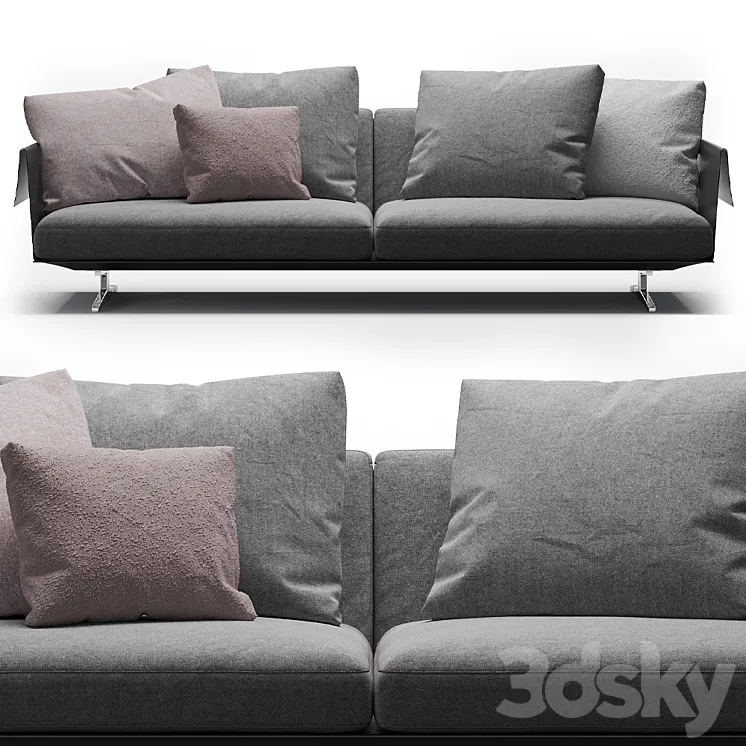 Flexform Bretton Sofa 3D Model Free