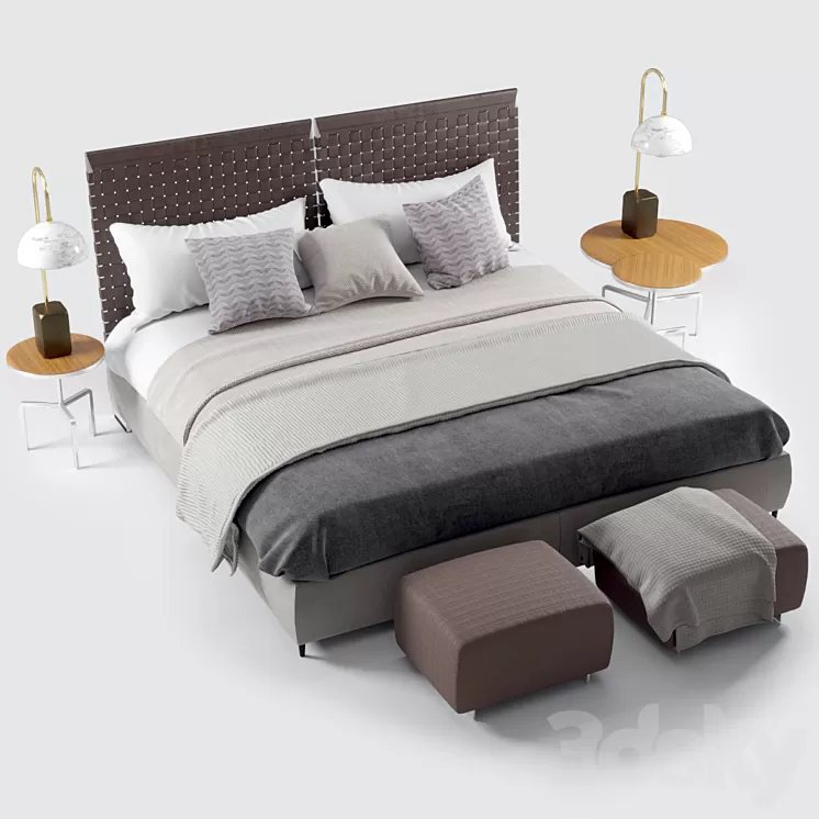 Flexform Cestone Bed 3D Model