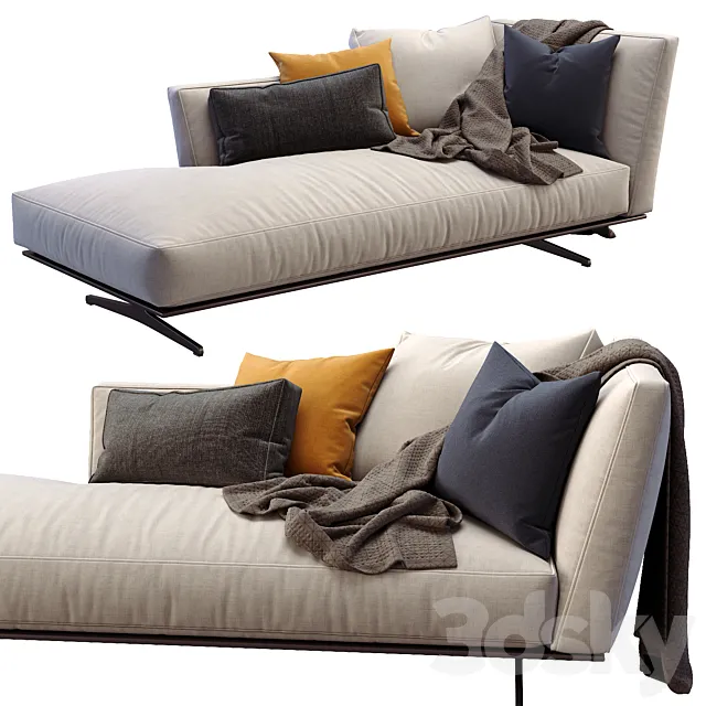 Flexform CHAISE LONGUE EVERGREEN 3DModel