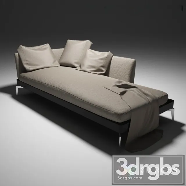 Flexform Couch 3D Model Free