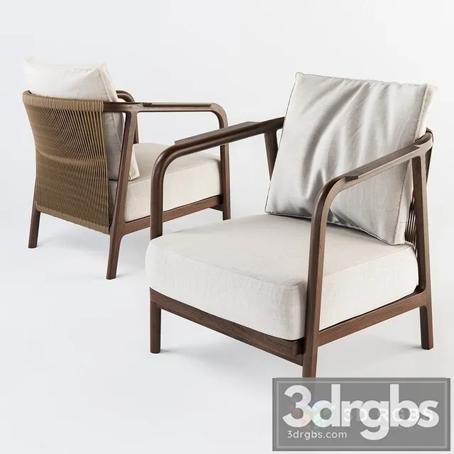 Flexform Crono Armchair 3D Model Free