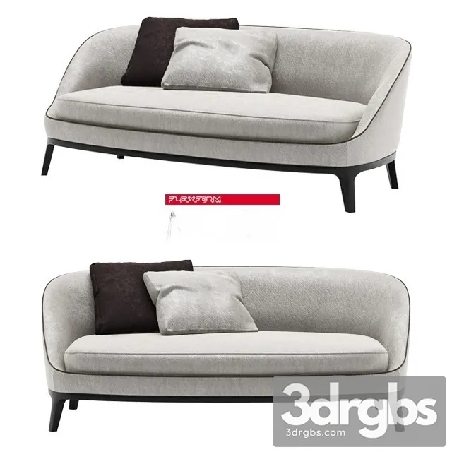 Flexform Dragonfly Sofa 02 3D Model Free