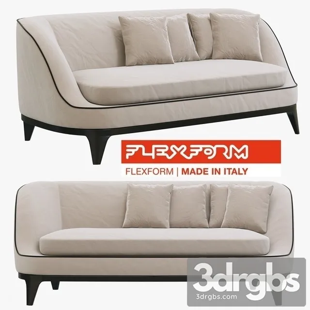 Flexform Dragonfly Sofa 3D Model Free