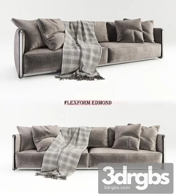 Flexform Edmond Sofa 3D Model Free