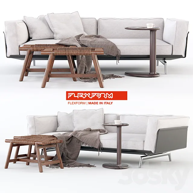 Flexform Este Sofa 3D Model