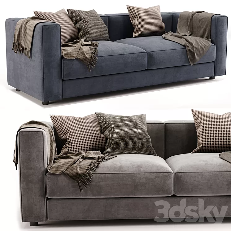 Flexform Ettore 2 seater Sofa 3D Model Free