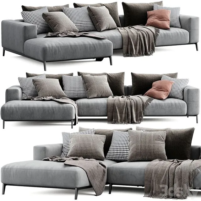 Flexform Ettore Chaise Longue 3D Model