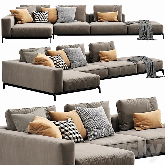 Flexform Ettore Sectional 3DModel