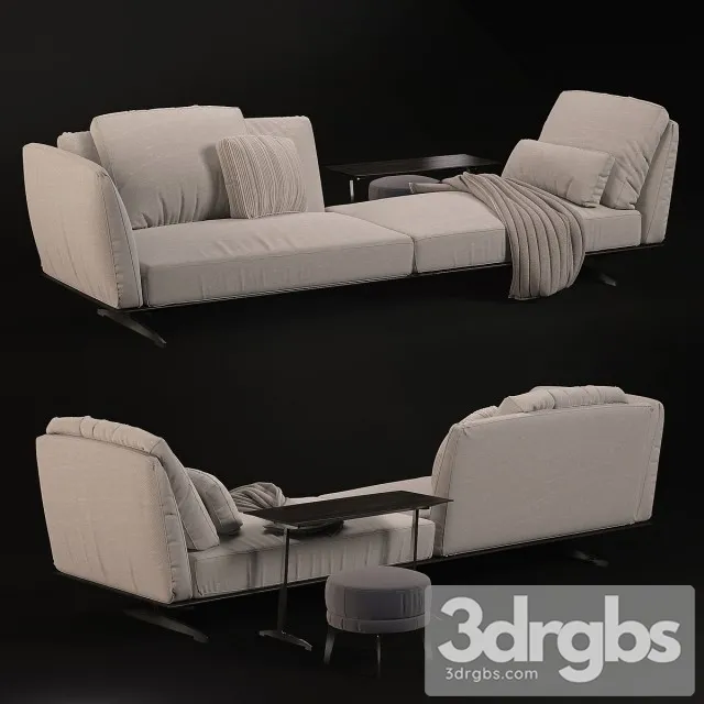 Flexform Evergreen Composition Sofa 3D Model Free