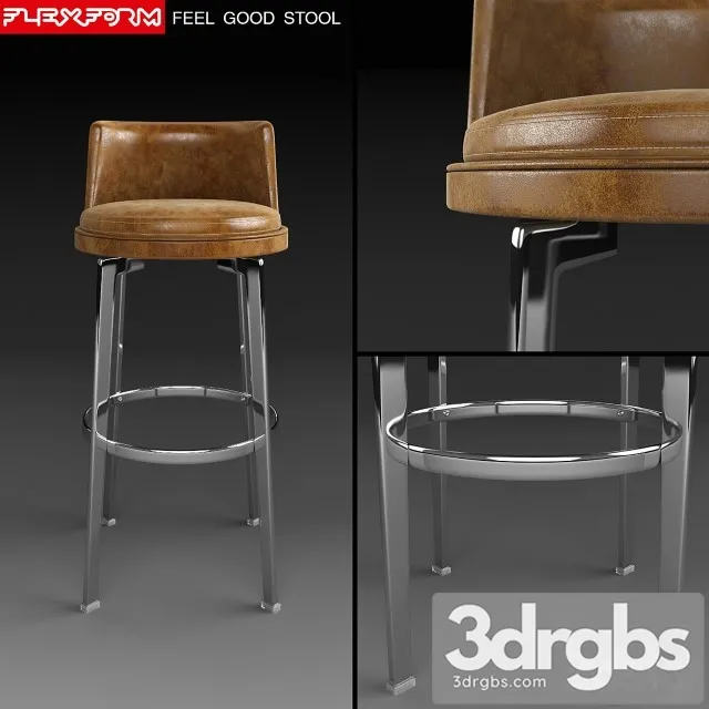 Flexform Feel Good Stool 3D Model Download