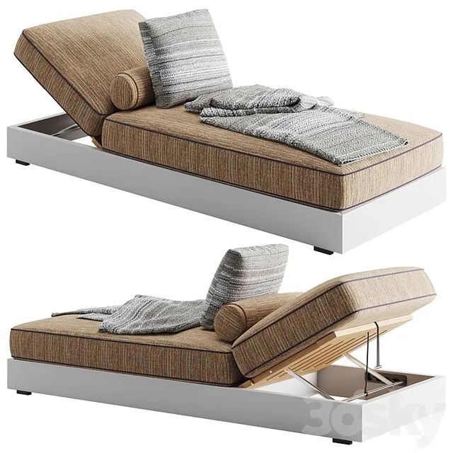 Flexform freeport chaise longue 3D Model