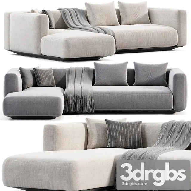 Flexform Grandemare Chaise Longue Sofa 11 3D Model Free