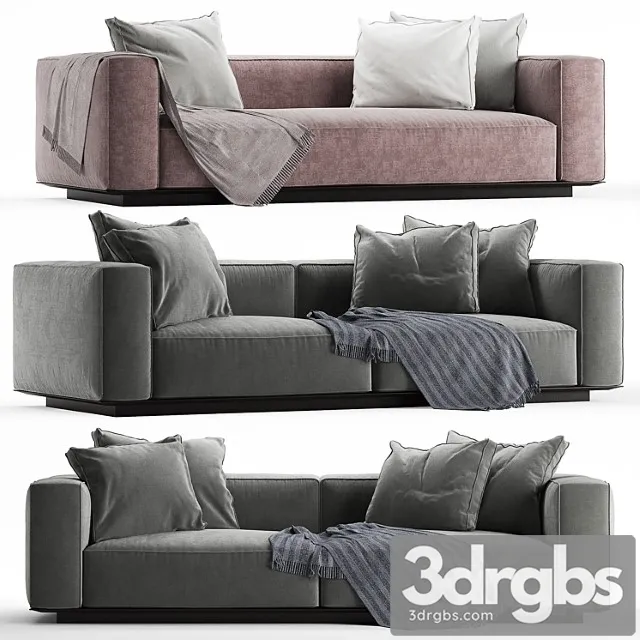 Flexform grandemare sofa 2 3D Model Free