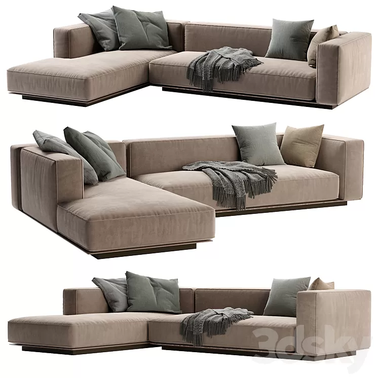 Flexform grandmare sofa 3D Model